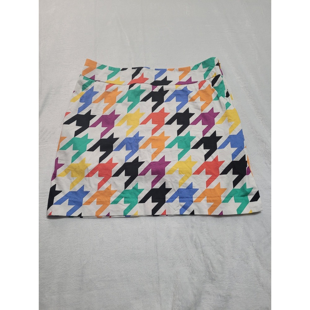Loudmouth Skort Women Size 4 Multicolor Excellent‎ Houndstooth Golf Mini Skirt